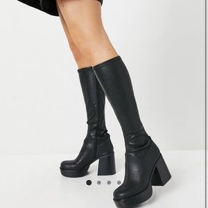 Over the knee platform boots NWT